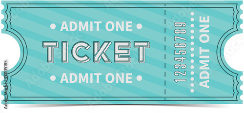 Vector ticket as a template for your event