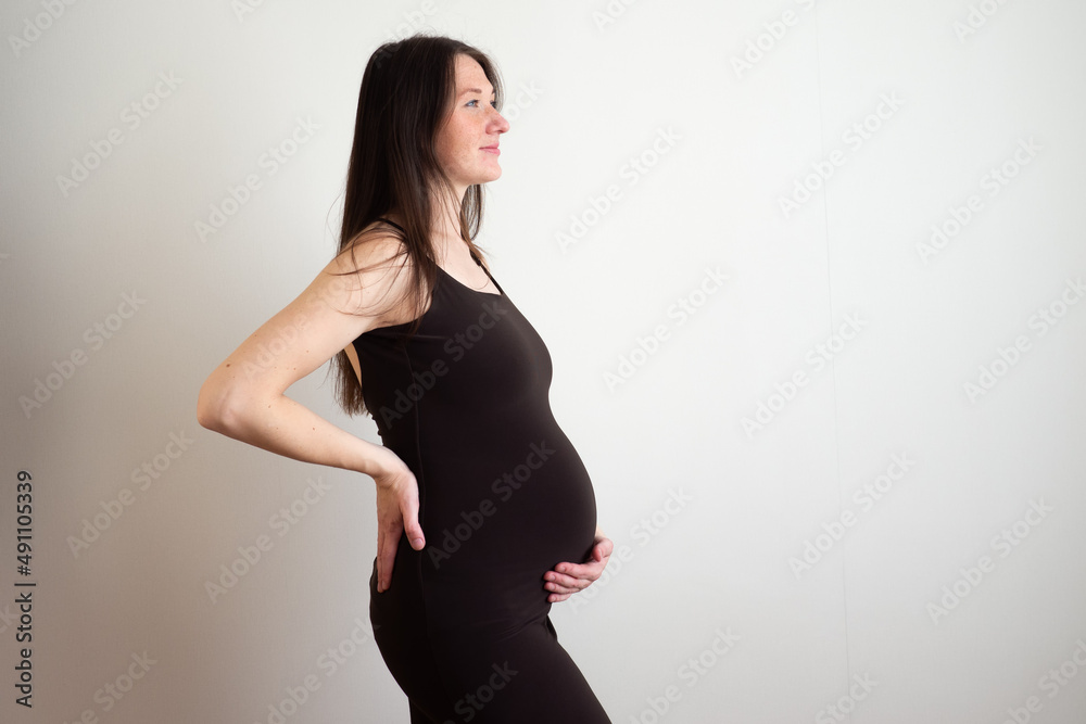 Beautiful and sexy pregnant young woman in dress. happy and healthy motherhood and easy pregnancy. Beautiful and sexy pregnant young woman in dress. happy and healthy motherhood and easy pregnancy.