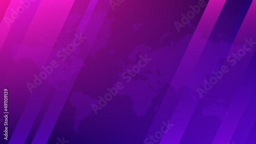 World map. Breaking news template design. Vector background