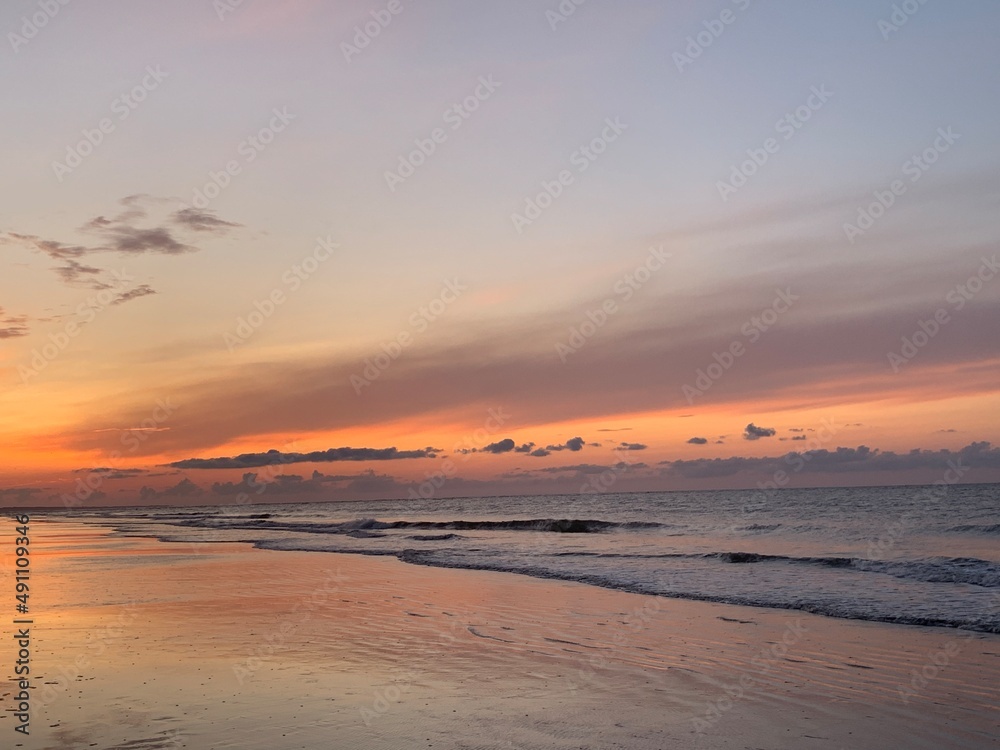 Seabrook Island, South Carolina. Morning Sunrise.