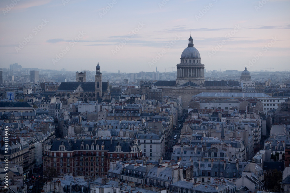 Paris Dusk City View