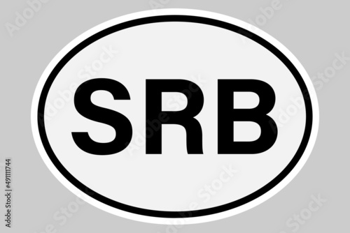 Serbia international vehicle registration code