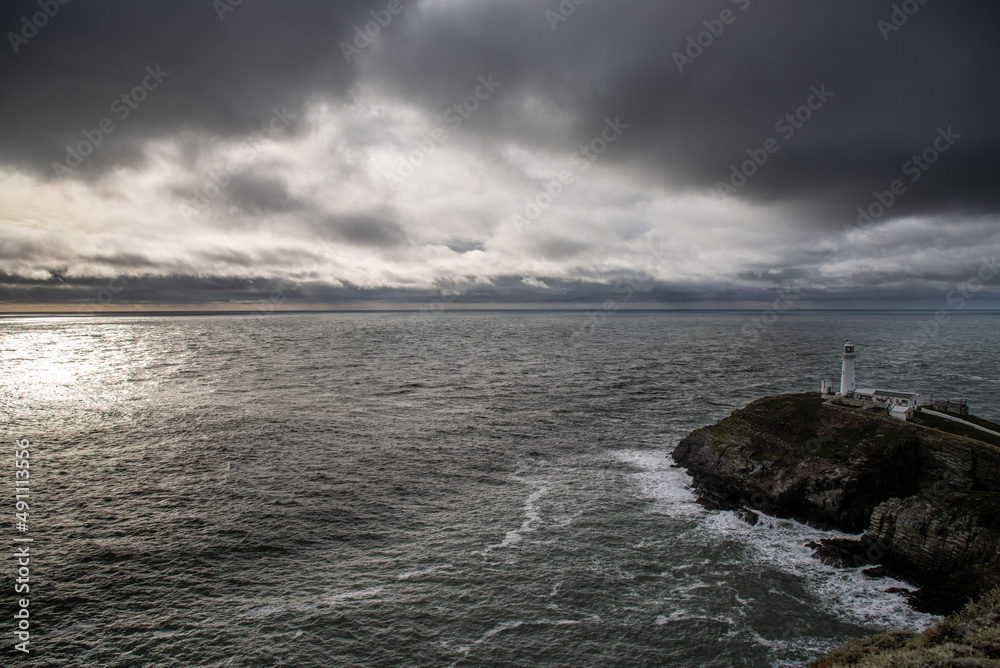 Lighthouse South Stack Lighthouse, Anglesey, Wales, UK