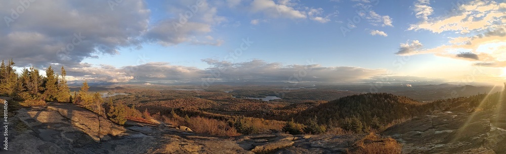 view of the mountains in autumn