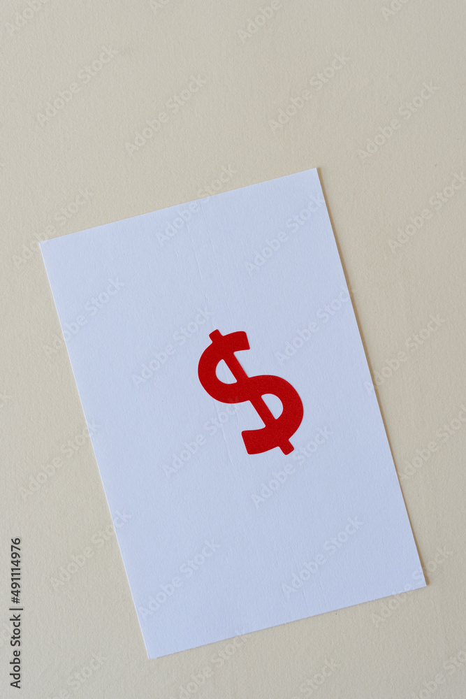 money symbol isolated on paper money symbol isolated on paper