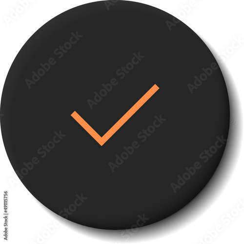 Neumorphism interface button. Modern website or mobile app design. Neumorphic UI UX black design.