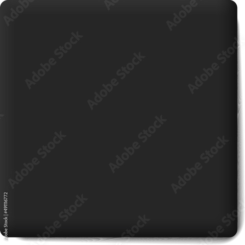 Neumorphism interface button. Modern website or mobile app design. Neumorphic UI UX black design.