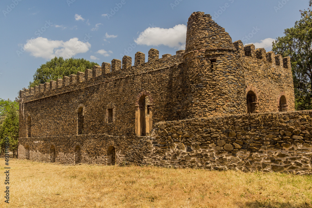 Castle of the emperor Fasilides in Gondar, Ethiopia.