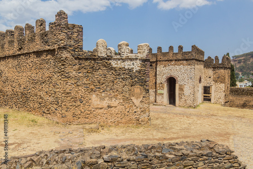 Ruins of the emperor Fasilides castle in Gondar, Ethiopia
