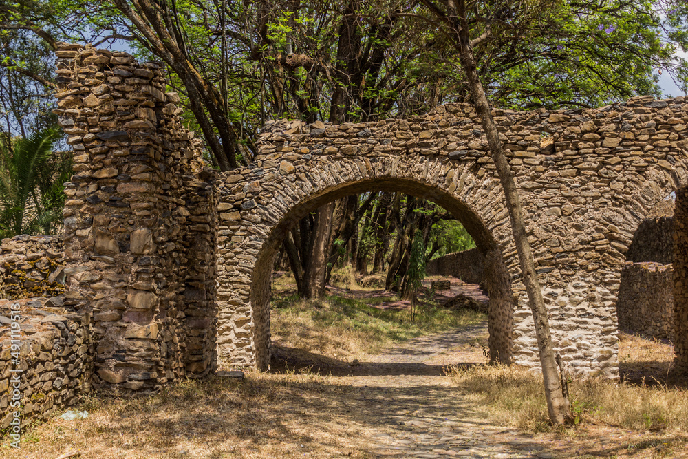 Ruins of the Royal Enclosure in Gondar, Ethiopia