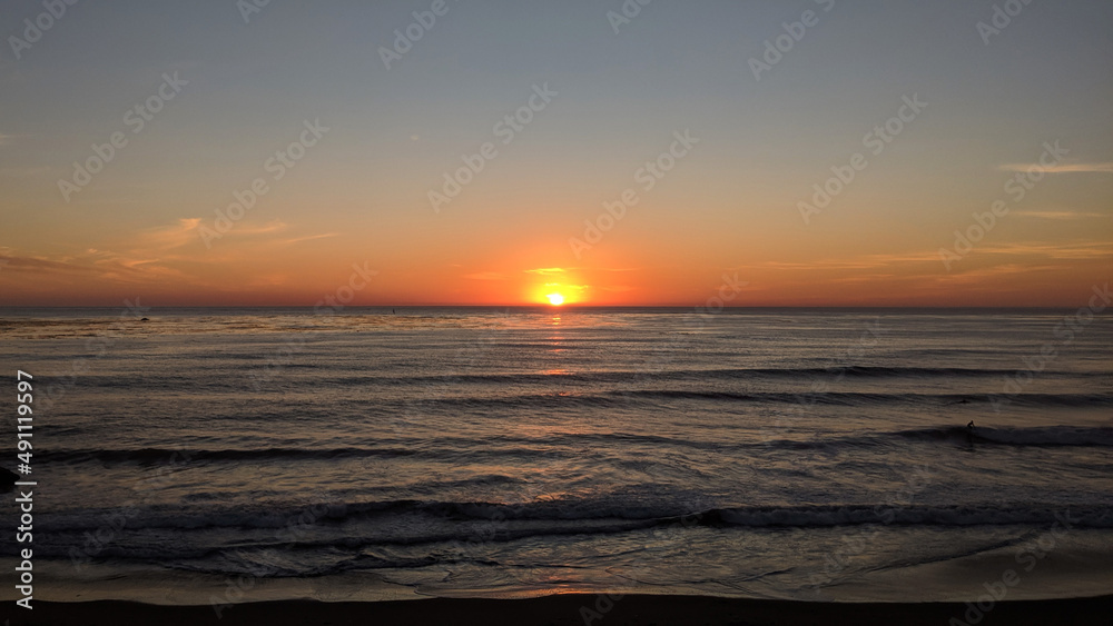 Obraz premium sunset at the beach