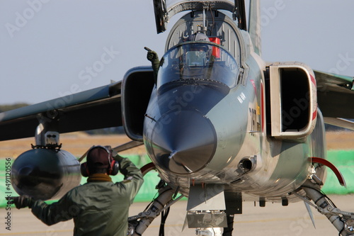 築城基地に帰還したF-1戦闘機 -Japanese jet fighter F-1 returned to base-