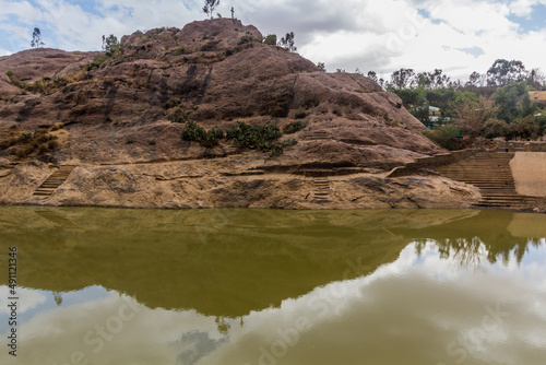 Photography Queen of Sheba's bath in Axum, Ethiopia