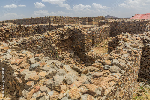 Dungur (Queen of Sheba) Palace ruins in Axum, Ethiopia