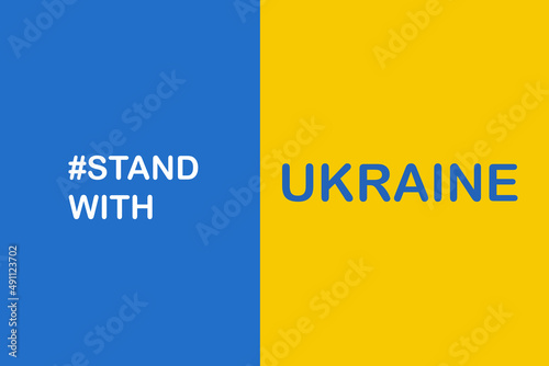 stand with ukraine, not to war, make peace vector illustration