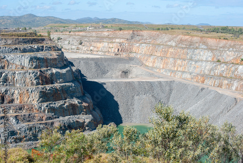 An open cut gold mine near the Queensland town of Ravenswood. photo