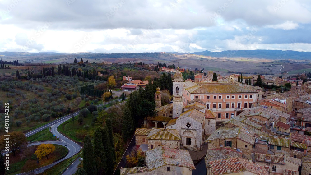 Village of San Quirico d Orcia in Tuscany Italy - travel photography