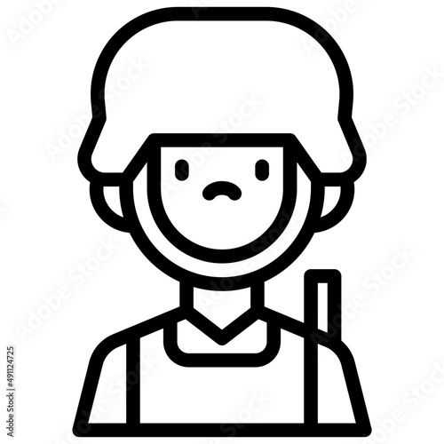 soldier outline icon