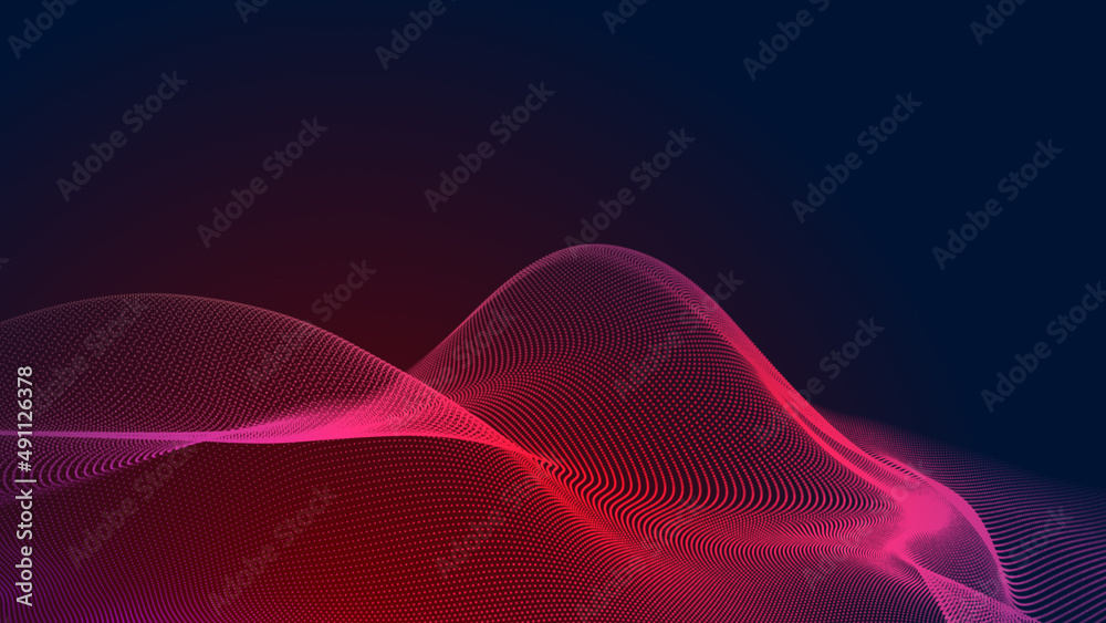 Abstract dot red purple wave gradient texture technology background. Abstract dot red purple wave gradient texture technology background.