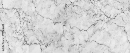 Panorama white marble stone texture for background or luxurious tiles floor and wallpaper decorative design.