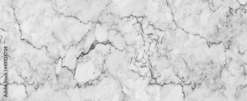 Panorama white marble stone texture for background or luxurious tiles floor and wallpaper decorative design.