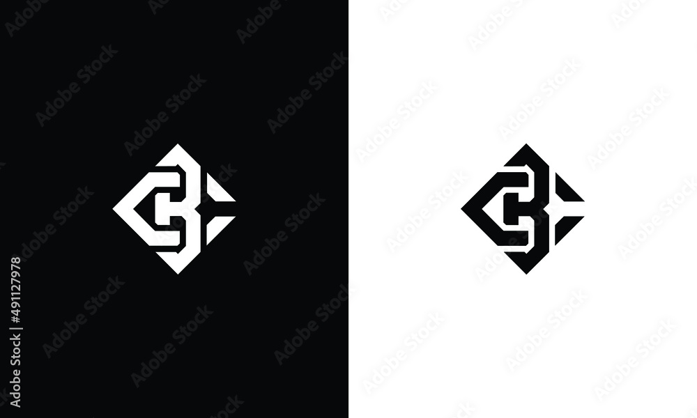 CB Logo. Letter Design Vector with white and Black Colors. Stock Vector ...