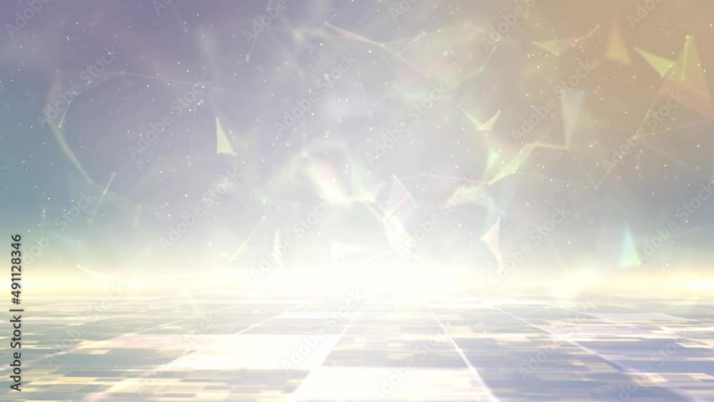 Clean tech plexus particles background is a spectacular motion graphics background. Dotted particle technology background, enterprise production promotion, simple business technology particles.