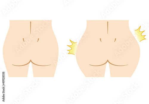 Beauty ass illustration.