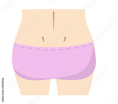 Beauty ass illustration.