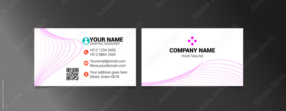Vector Business Card Name Card template.