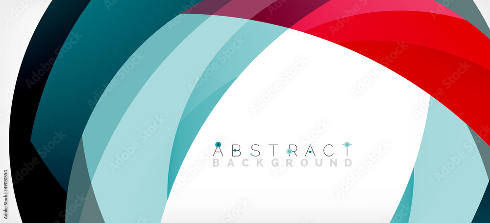 Color circle shapes, minimal geometric background. Trendy dynamic composition. Vector Illustration For Wallpaper, Banner, Background, Landing Page Color circle shapes, minimal geometric background. Trendy dynamic composition. Vector Illustration For Wallpaper, Banner, Background, Landing Page