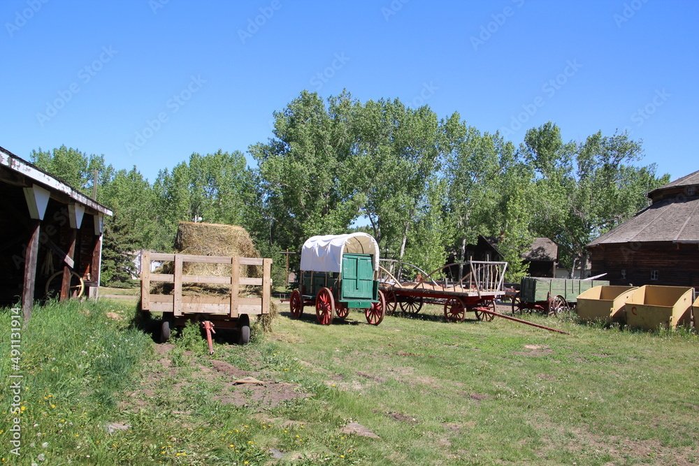 old farm wagons