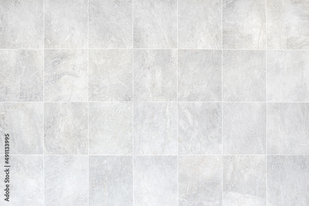 Naklejka premium Marble tiles seamless wall texture patterned background