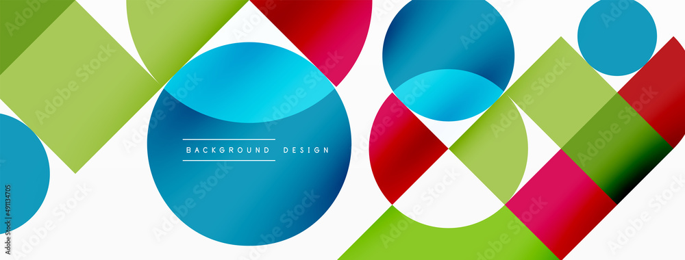 Beautiful abstract background. Circles, triangle shapes, and squares. Minimal geometric template for wallpaper, banner, background or landing Beautiful abstract background. Circles, triangle shapes, and squares. Minimal geometric template for wallpaper, banner, background or landing
