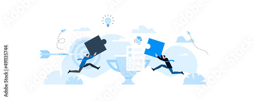 Animation ready duik friendly vector Illustration. Conceptual business story.
