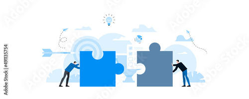 Animation ready duik friendly vector Illustration. Conceptual business story.