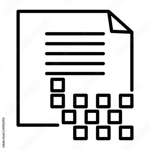 Data encryption icon vector illustration