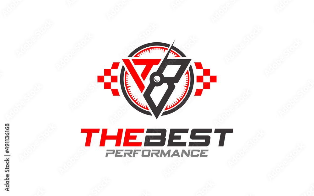 Illustration vector graphic of the best performance logo design template Illustration vector graphic of the best performance logo design template