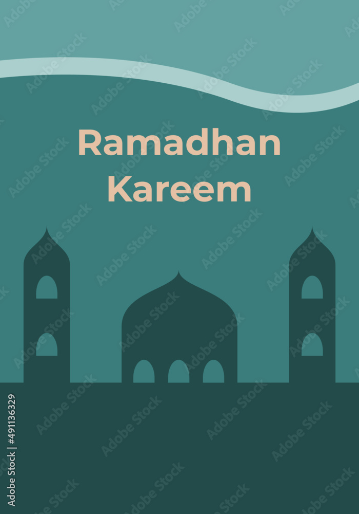 traditional islamic ramadhan kareem poster