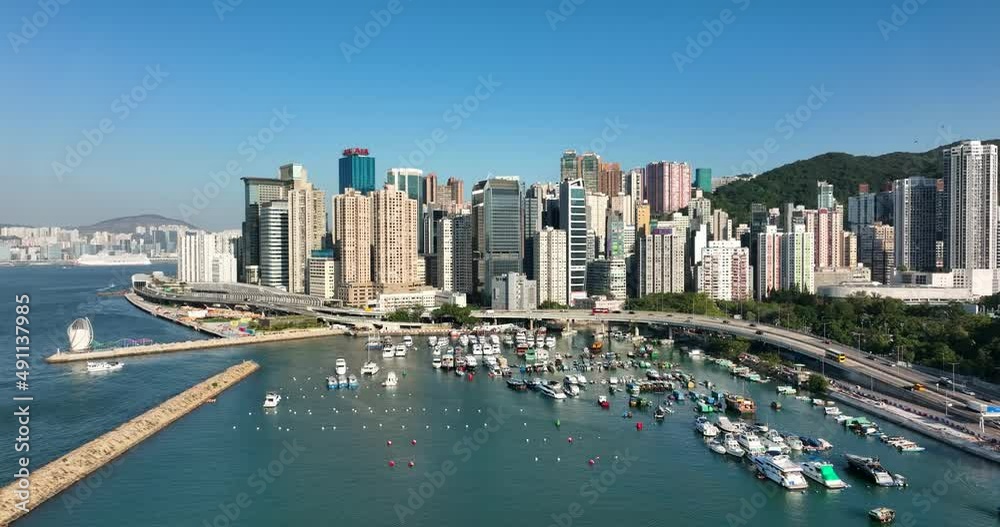 Hong Kong seaside in Causeway Bay