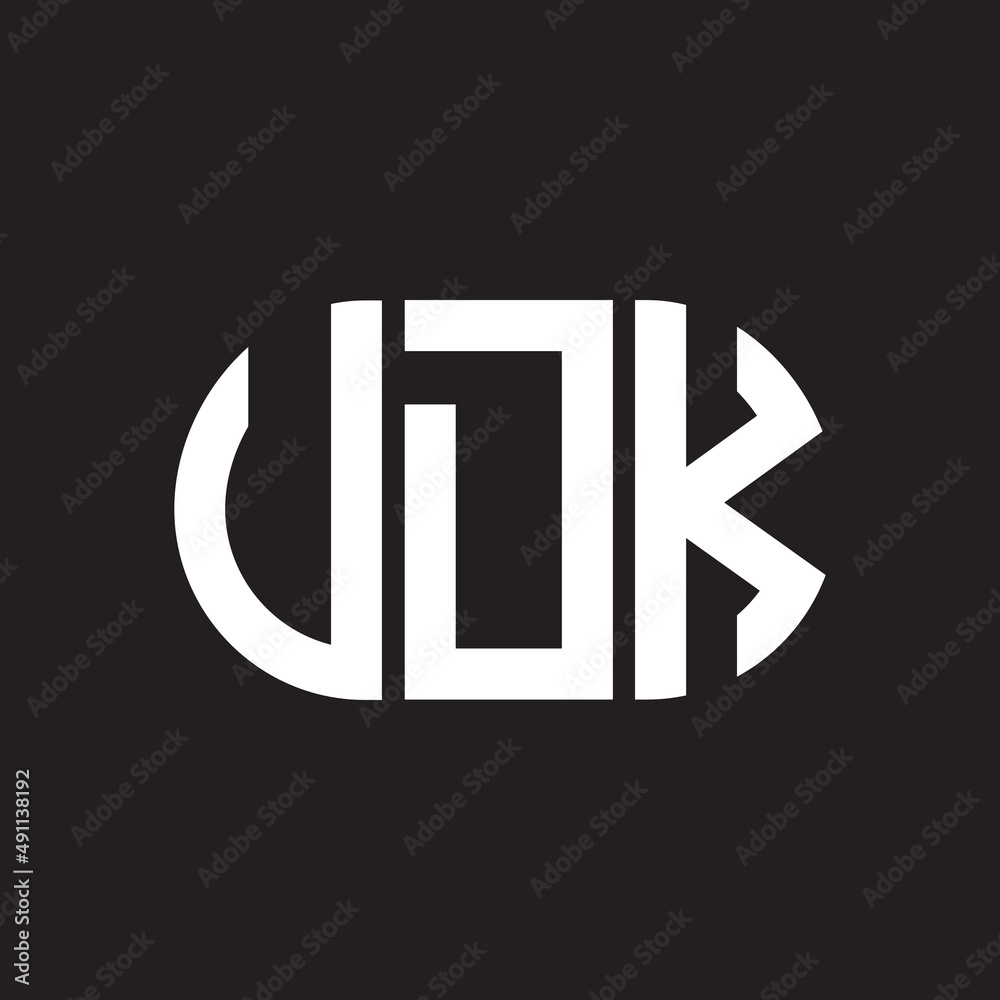 UDK letter logo design on black background. UDK creative initials letter logo concept. UDK letter design. UDK letter logo design on black background. UDK creative initials letter logo concept. UDK letter design.