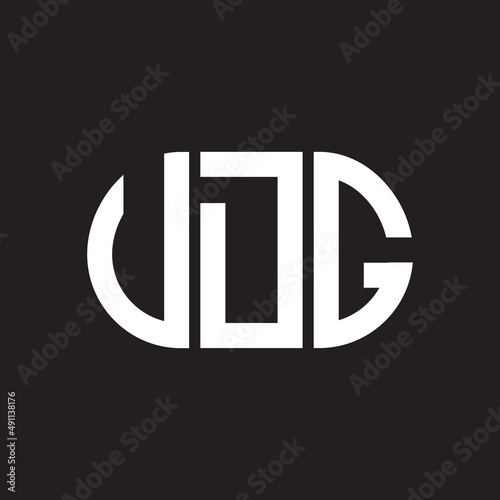 UDG letter logo design on black background. UDG creative initials letter logo concept. UDG letter design.