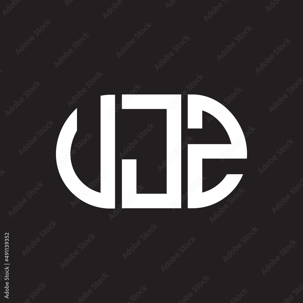 UJZ letter logo design on black background. UJZ creative initials letter logo concept. UJZ letter design. UJZ letter logo design on black background. UJZ creative initials letter logo concept. UJZ letter design.
