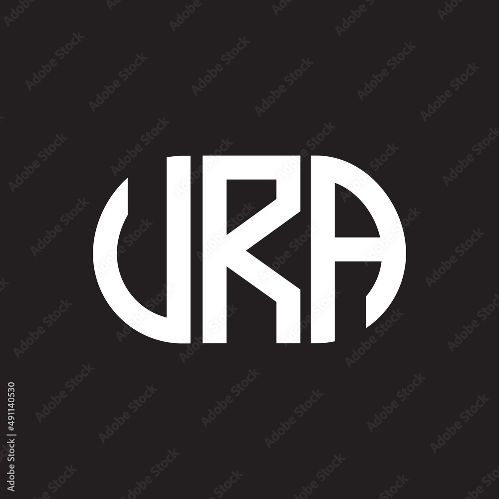 URA letter logo design on black background. URA creative initials letter logo concept. URA letter design. URA letter logo design on black background. URA creative initials letter logo concept. URA letter design.