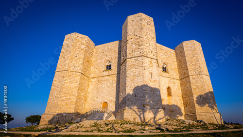 Castel del Monte in Apulia Italy is a popular landmark and tourist attraction - travel photography