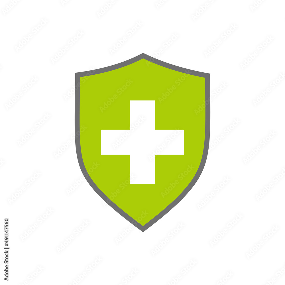 Protection of immunity icon. Shield immune system concept Protection of immunity icon. Shield immune system concept