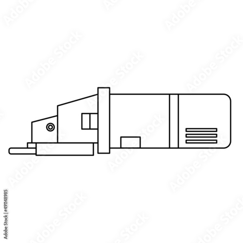 hand grinder outline design for manufacture or fabrication company design
