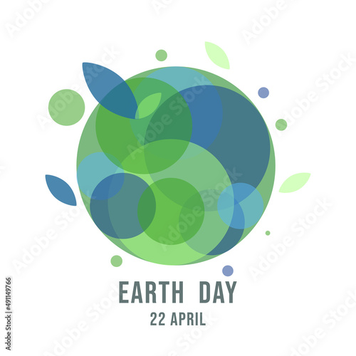 Earth vector in  Earth Day 22 April isolated on white background, Vector illustration EPS 10