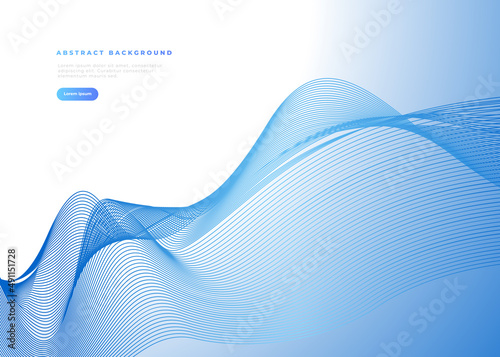 곡선들이 있는 추상적 배경