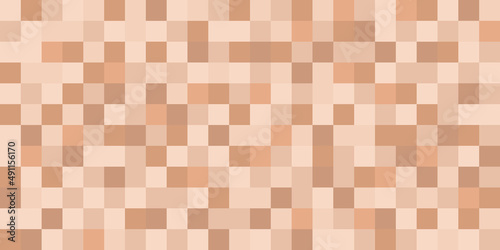 Censor blur effect texture for face or nude skin. Censored mosaic square background. Blurry pixel color censorship rectangle. Vector illustration. photo